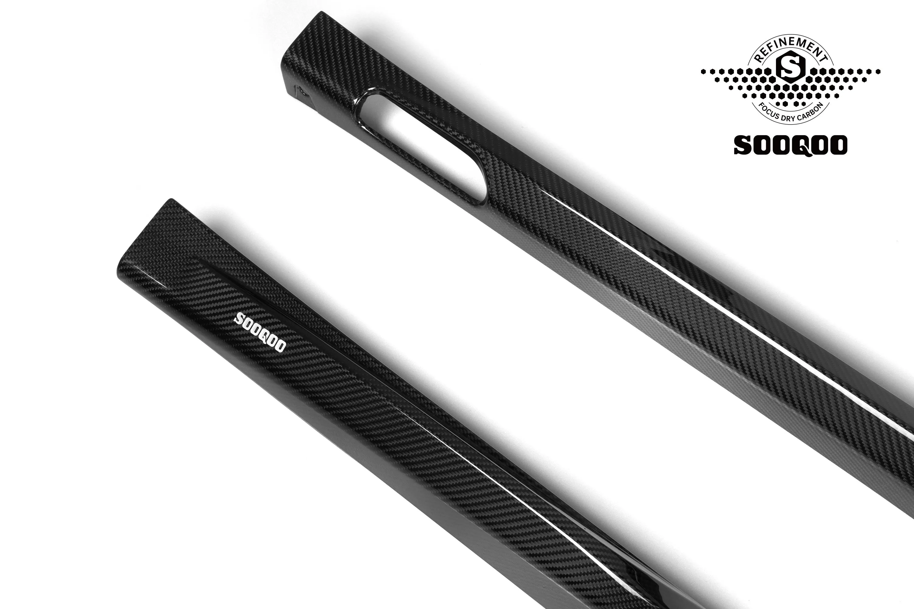 SOOQOO USA Side Skirts for BMW X3M X3MC F97 & IX3 BEV G08 LCI Pre-preg Carbon Fiber