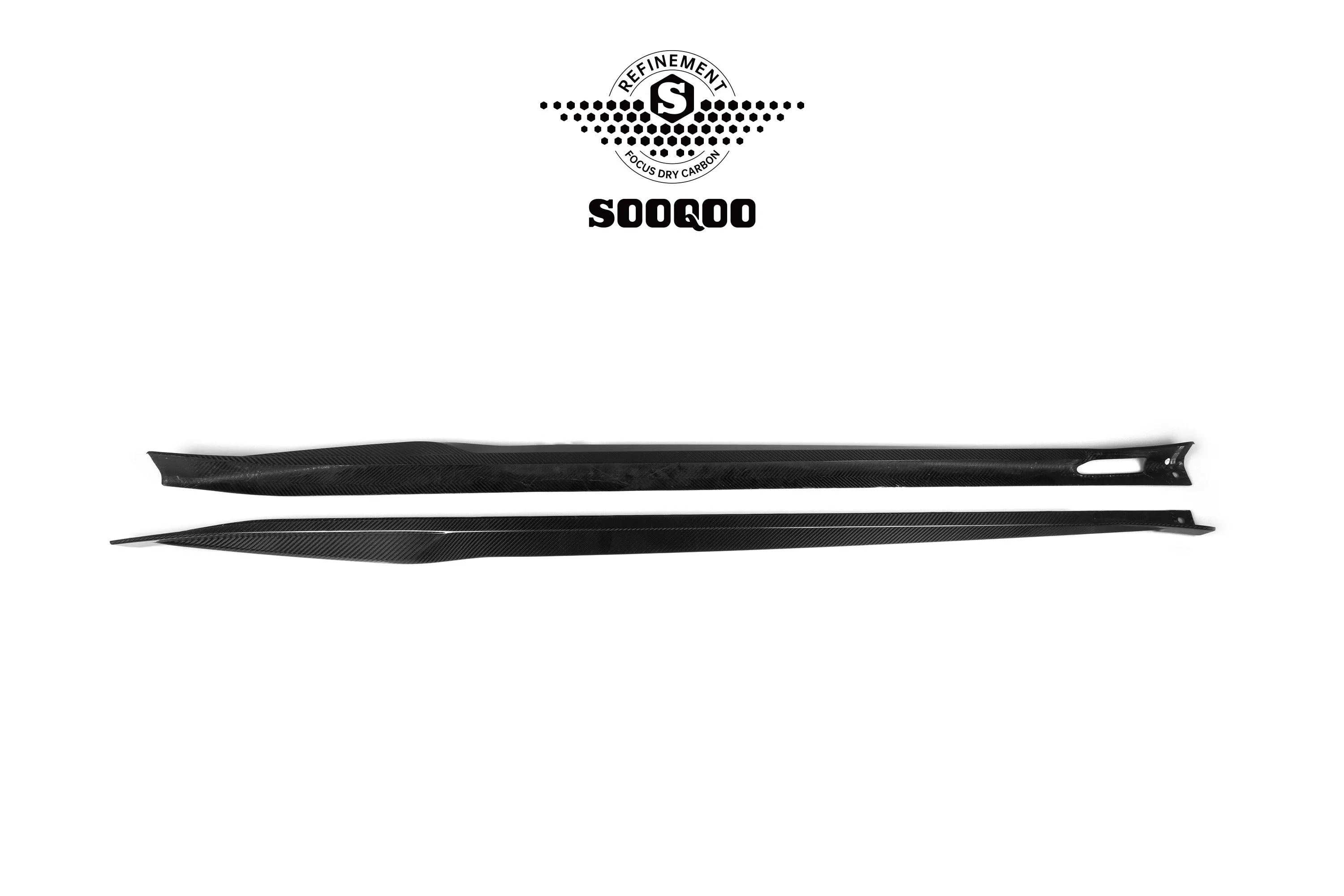 SOOQOO USA Side Skirts for BMW X3M X3MC F97 & IX3 BEV G08 LCI Pre-preg Carbon Fiber