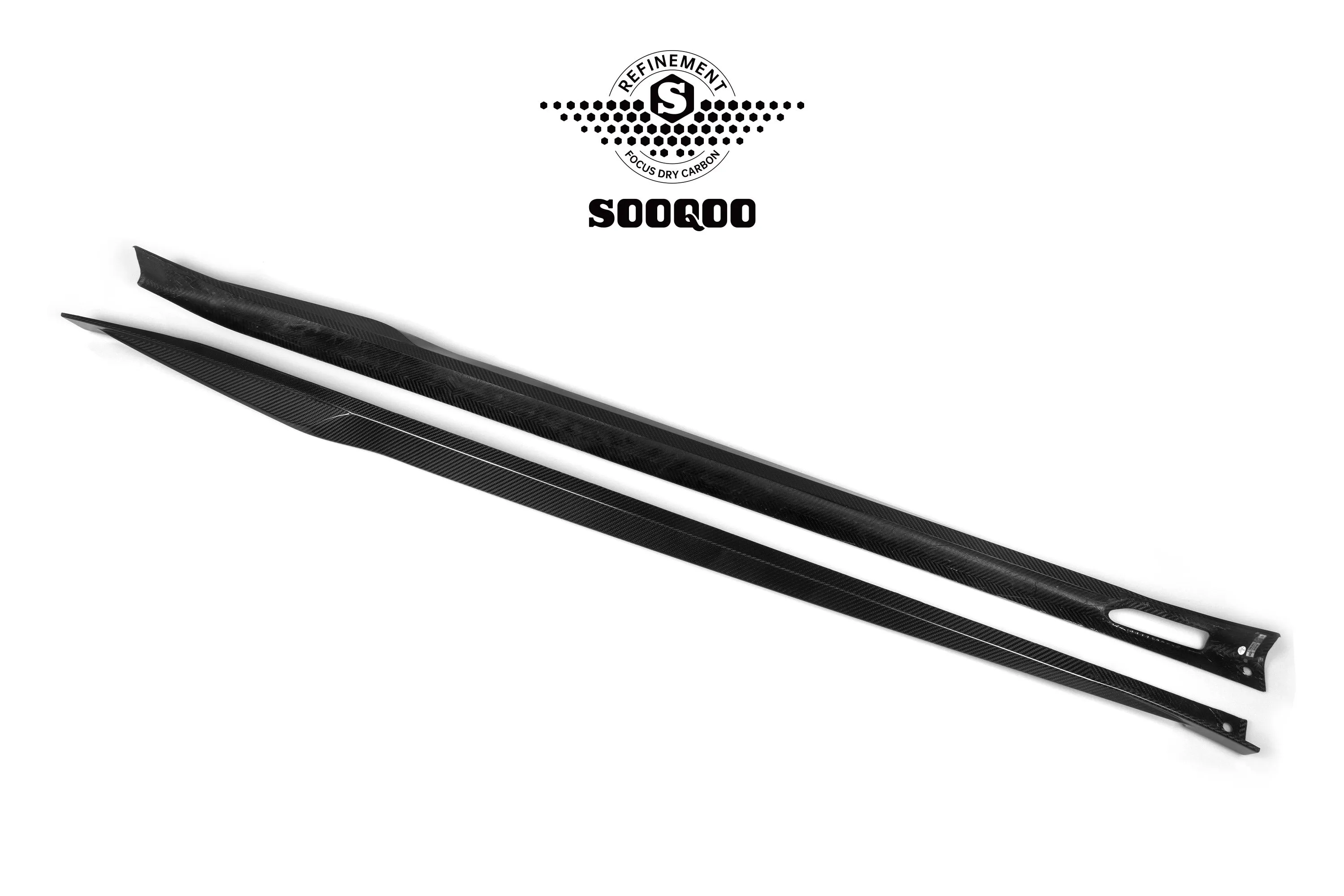 SOOQOO USA Side Skirts for BMW X3M X3MC F97 & IX3 BEV G08 LCI Pre-preg Carbon Fiber