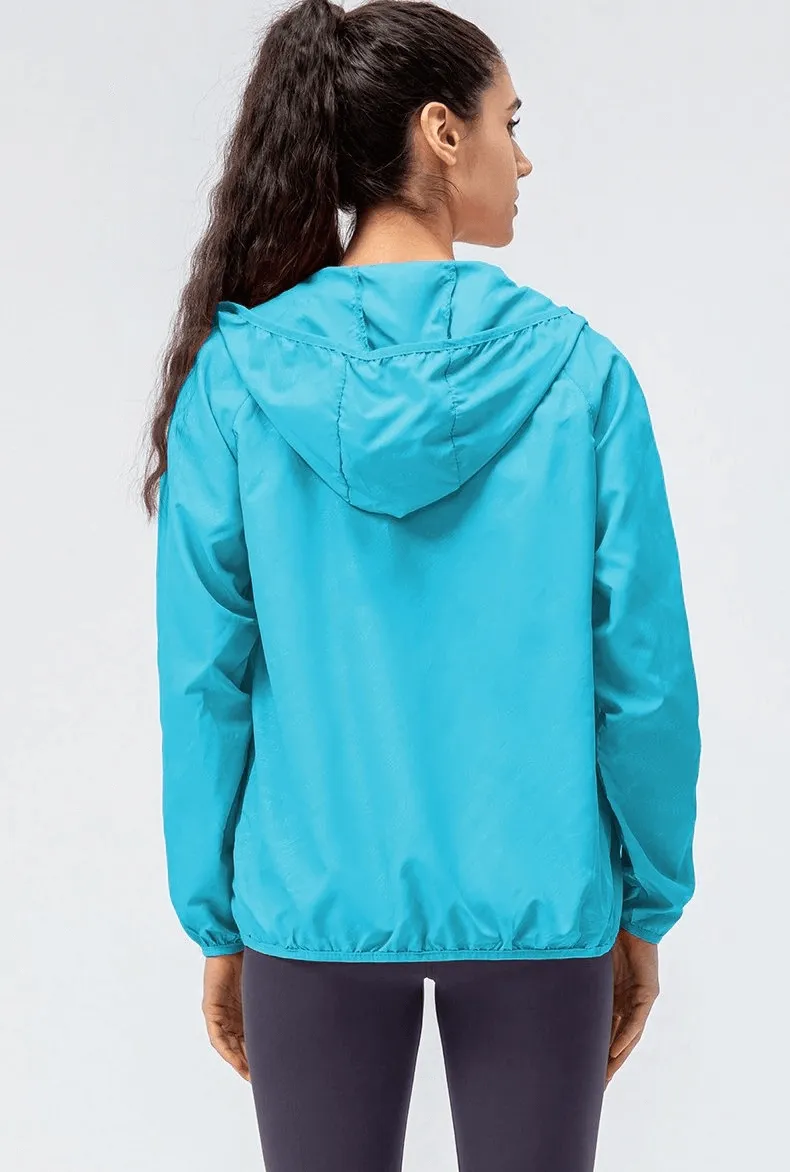 Sports Women's Waterproof Windbreaker with Zipper - SF0136