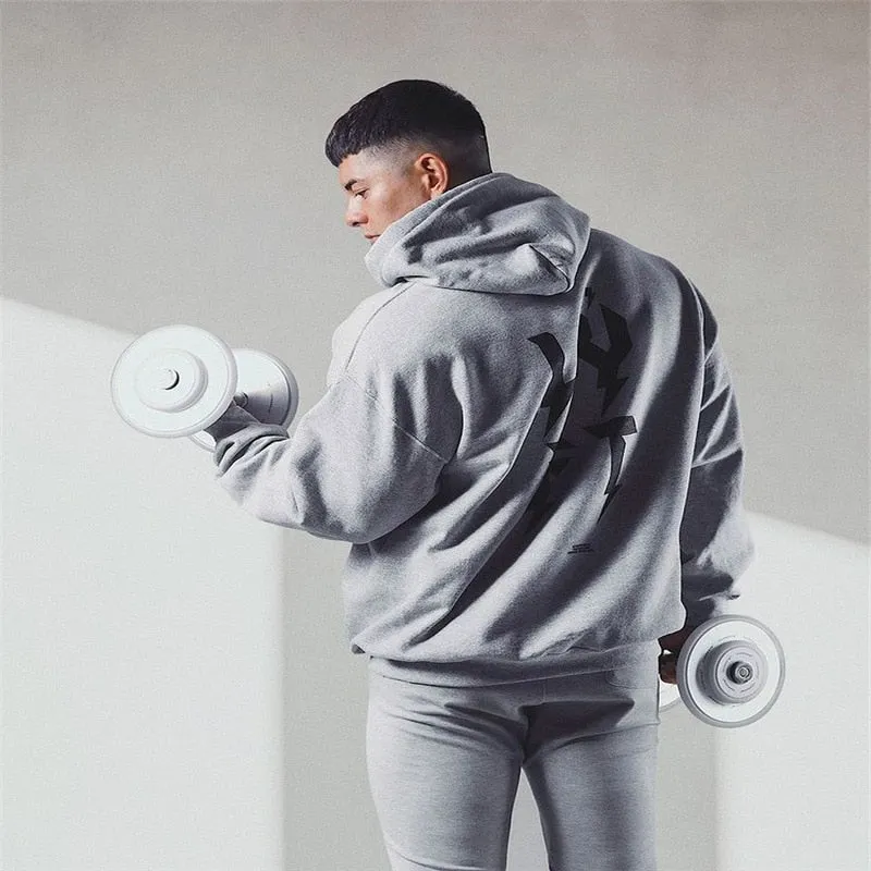 Spring And Autumn Jogging Fashion Me Gym Fitness Sports Sweater Pullover Street Men Hoodie Running Training Exercise Men