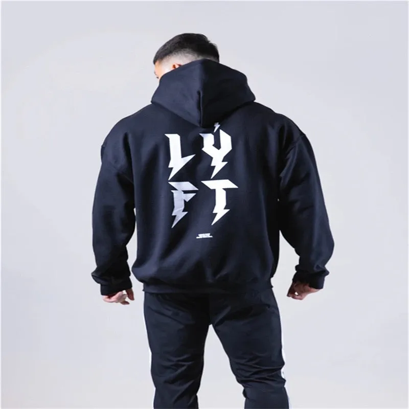 Spring And Autumn Jogging Fashion Me Gym Fitness Sports Sweater Pullover Street Men Hoodie Running Training Exercise Men