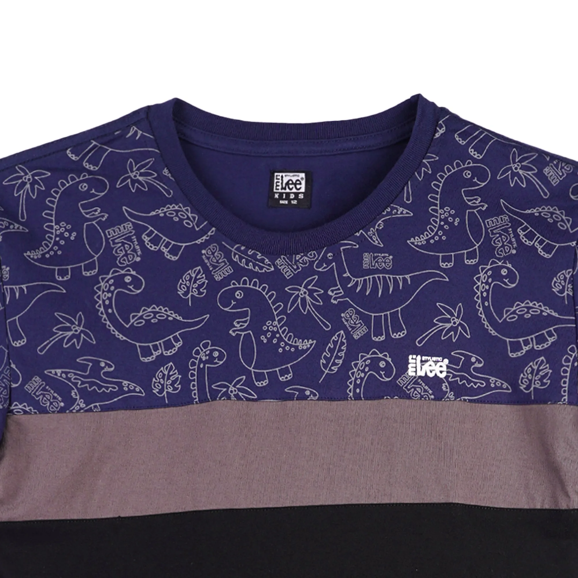 Stylistic Mr. Lee Children's Wear Kid's Basic Tees Regular Fit 160691-U (Navy Black)