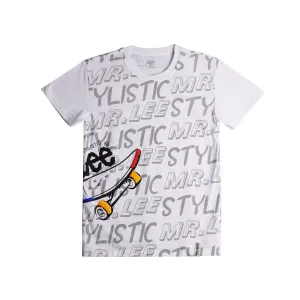 Stylistic Mr. Lee Children's Wear Kid's Basic Tees Regular Fit 163302-U (Navy White)