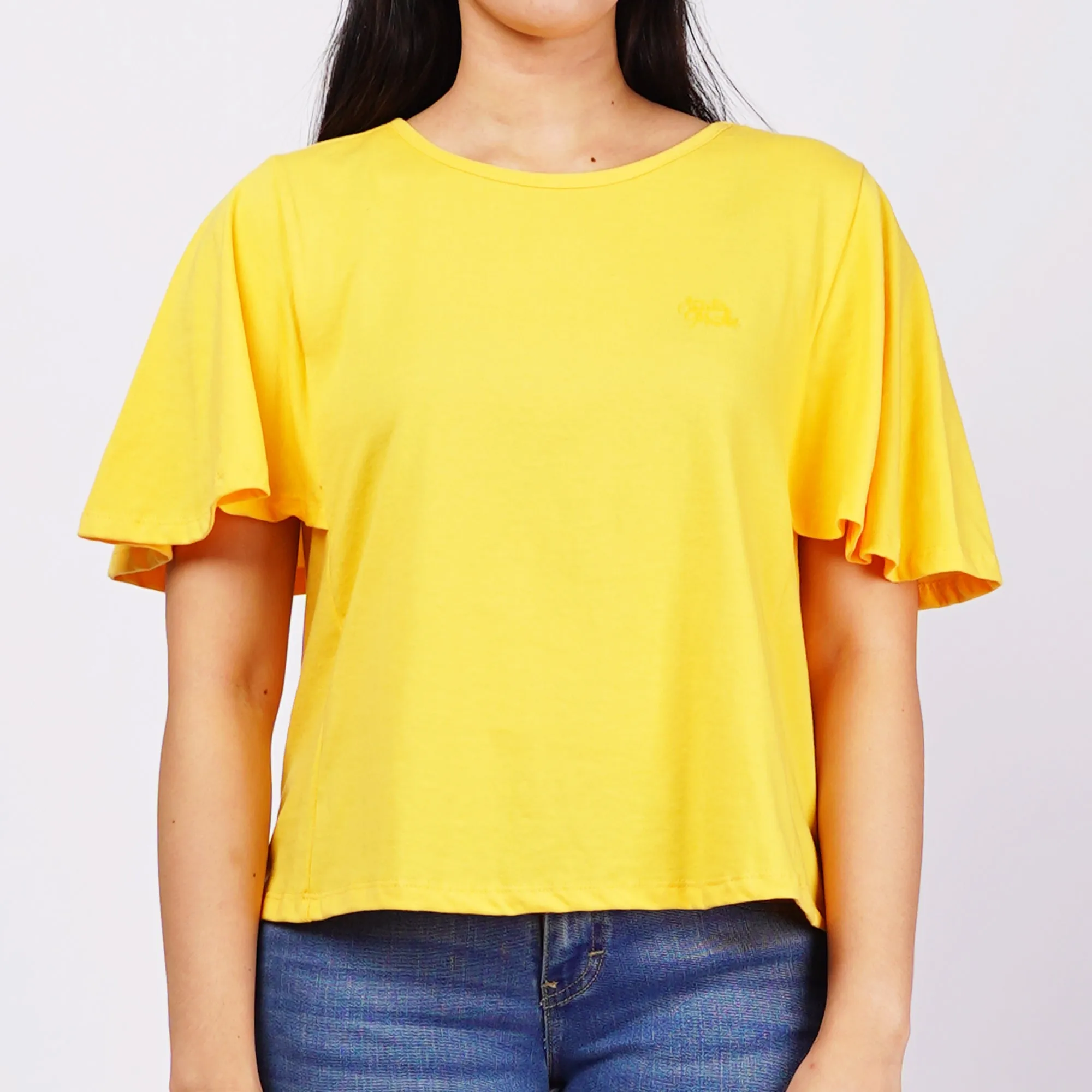 Stylistic Mr. Lee Ladies Basic Tees Boxy Fit 151504 (Yellow)