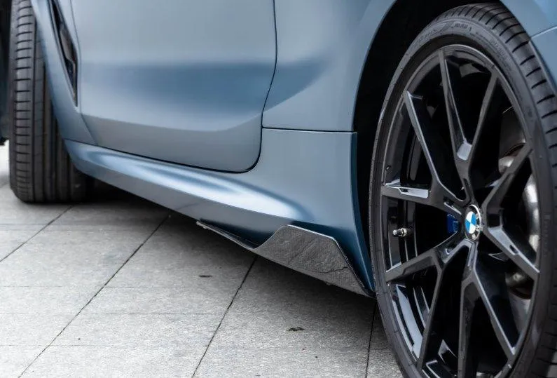 TAKD Carbon Fiber AC Side Skirts for BMW 8 Series 840i M850 G14 G15 G16 Pre-preg Carbon Fiber