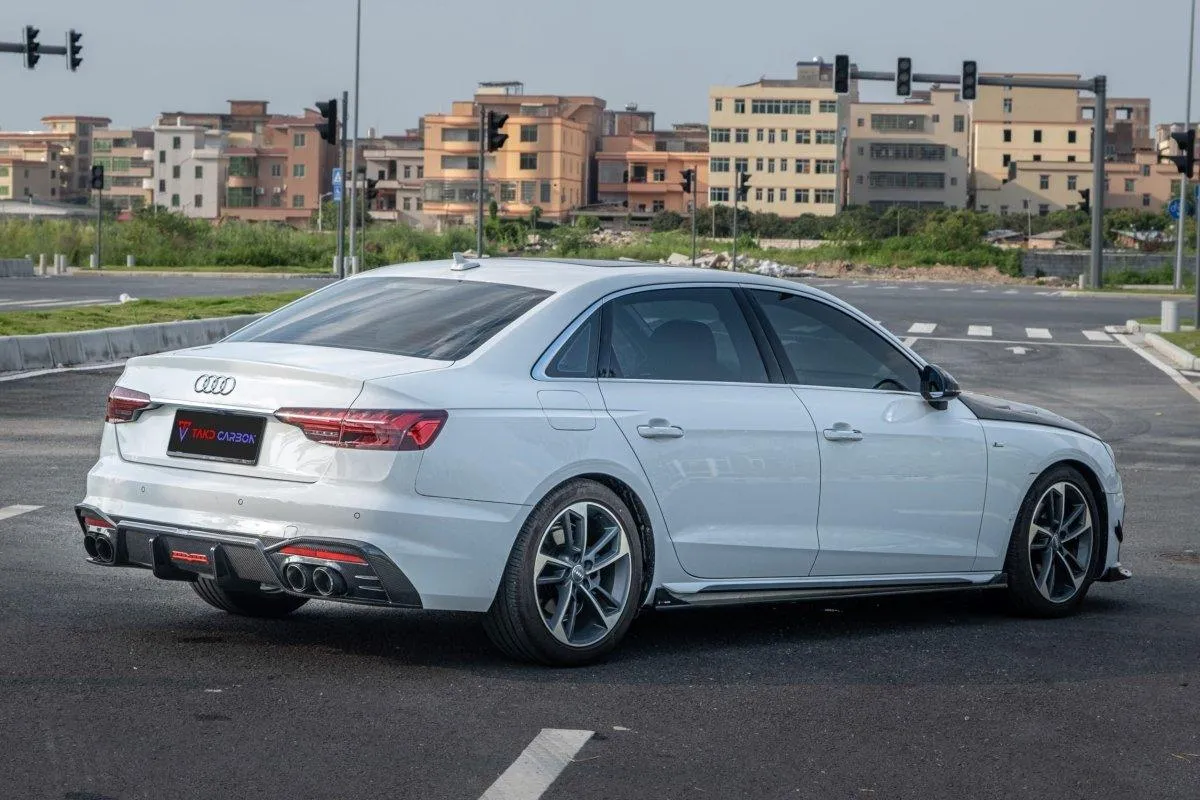TAKD Carbon Side Skirts For Audi S4 & A4 S-Line B9.5 2020-ON Pre-preg Carbon Fiber