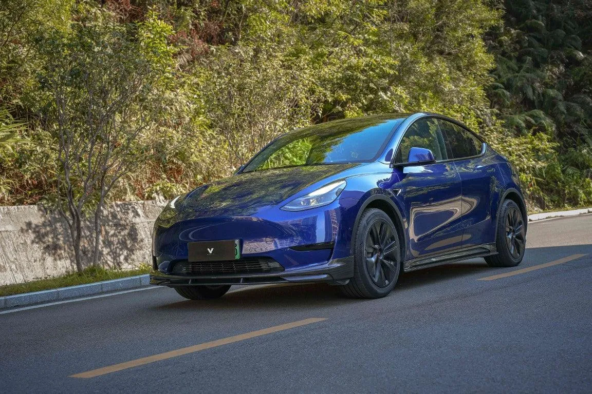 Ventus Veloce Side Skirts for Tesla Model Y/P 2020-ON Pre-preg Carbon Fiber
