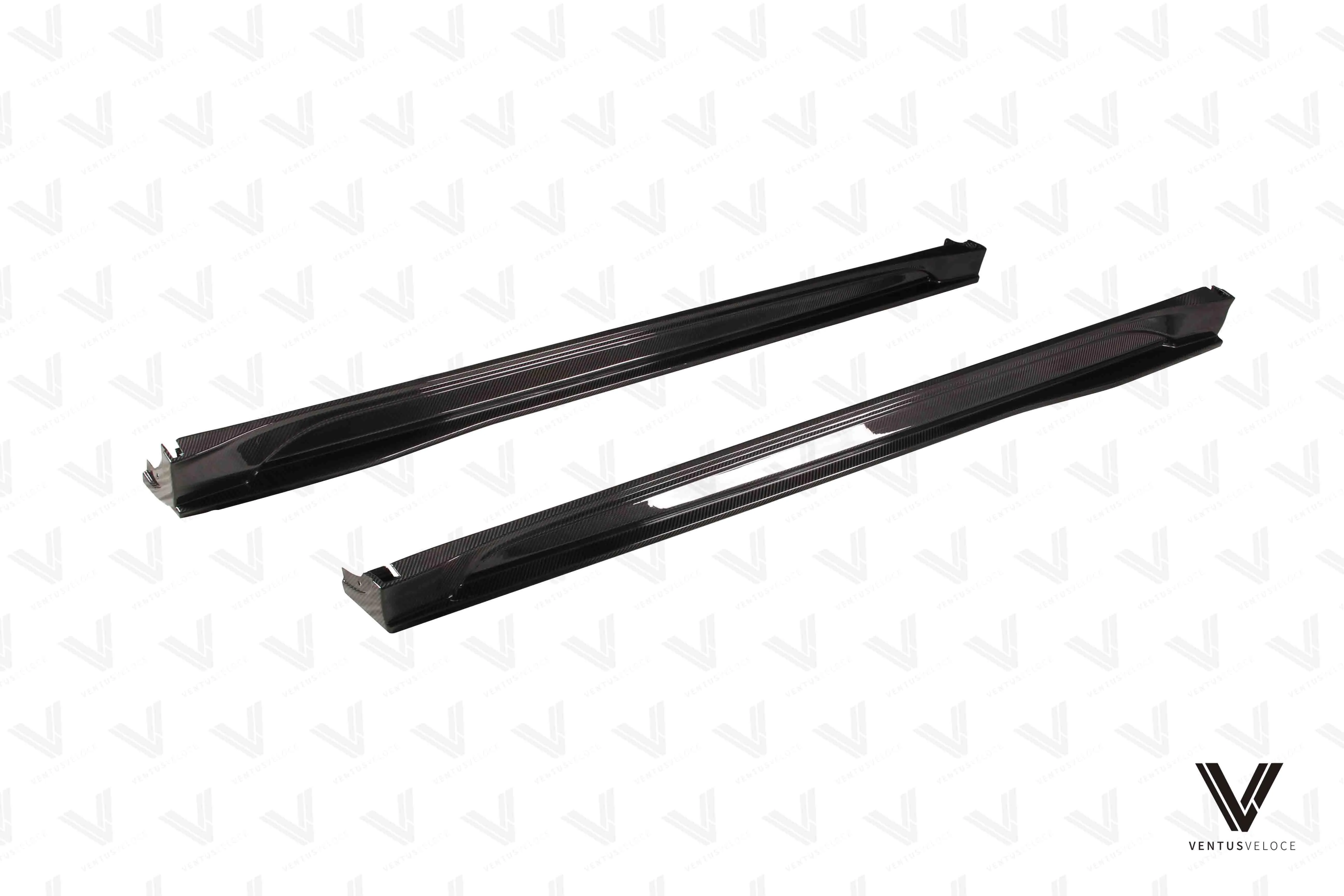 Ventus Veloce Side Skirts for Tesla Model Y/P 2020-ON Pre-preg Carbon Fiber