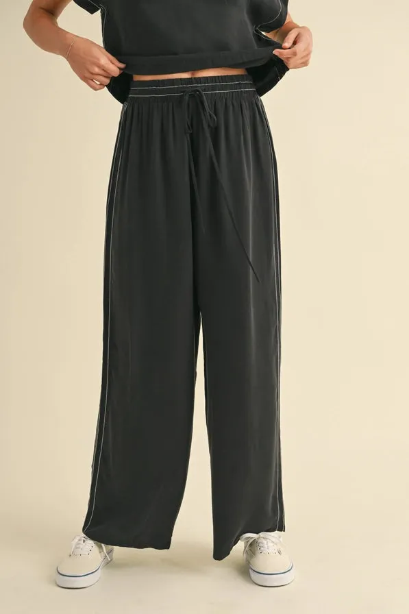Viscose Elastic Band Waist Pants