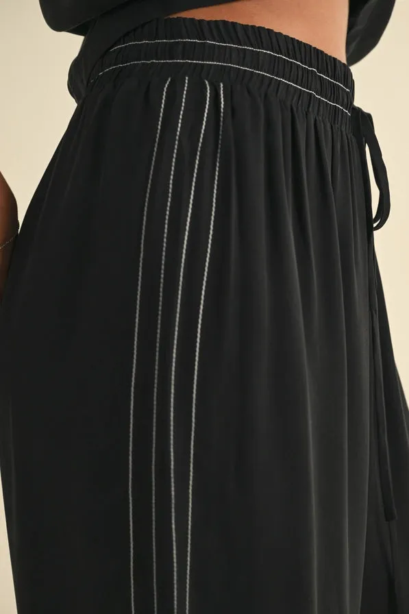Viscose Elastic Band Waist Pants