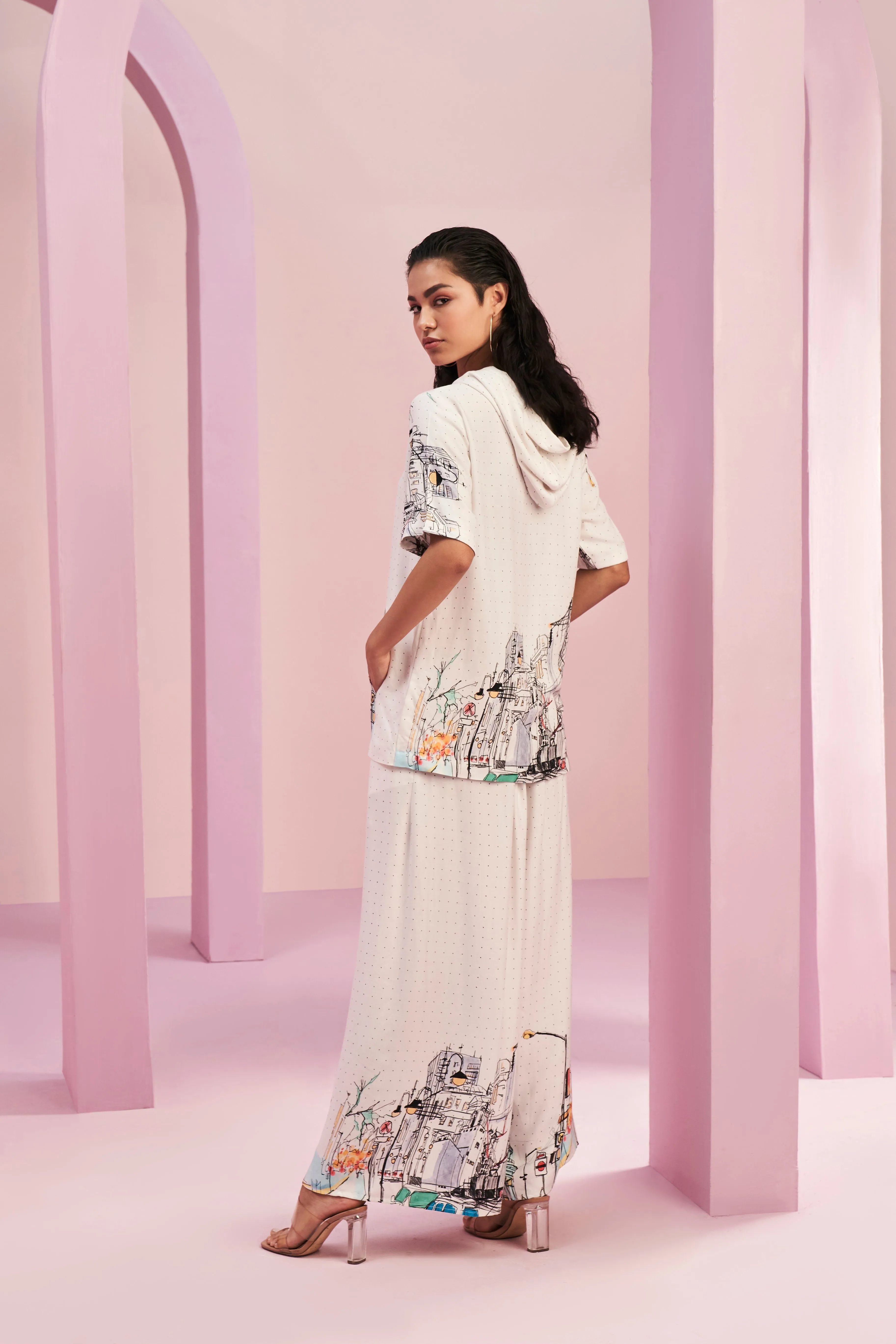 White City Life Print Tracksuit Set