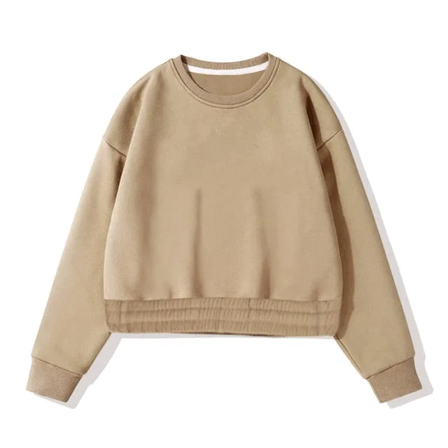 Women Fleece Hoodies Sweatshirt 2020 Winter